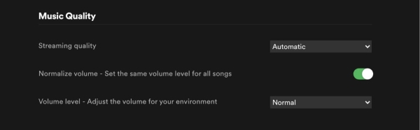 Nastavenie kvality zvuku na Spotify