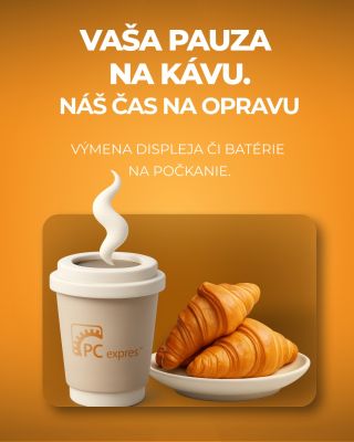 ☕️ Vaša pauza na kávu = náš čas na opravu. Kým si oddýchnete, my vymeníme displej alebo batériu na počkanie. 🔧📱 #PCexpres...