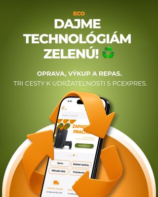 🌿 Dajme technológiám druhú šancu! V PCexpres veríme, že udržateľnosť začína pri malých rozhodnutiach - ako oprava namiesto...