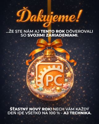 Ďakujeme, že ste nám aj tento rok dôverovali so svojimi zariadeniami. 💛 Prajeme šťastný nový rok a nech vám ide všetko na...